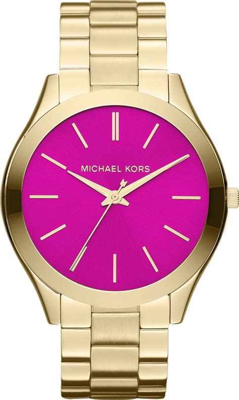 michael kors watch burgundy face|Michael Kors 42mm slim runway.